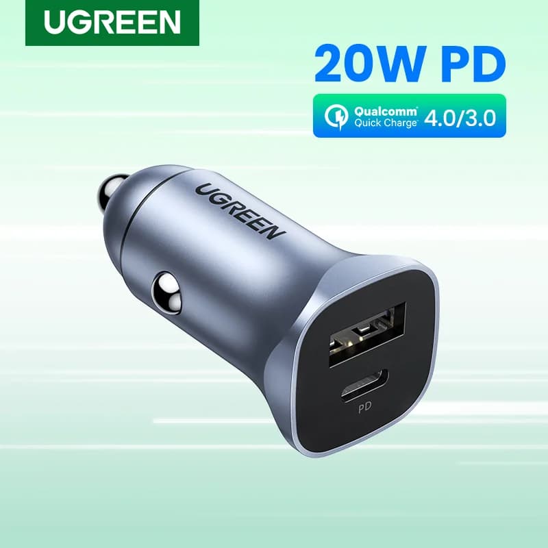 24W 듀얼 포트 QC 4.0 차량용 충전기