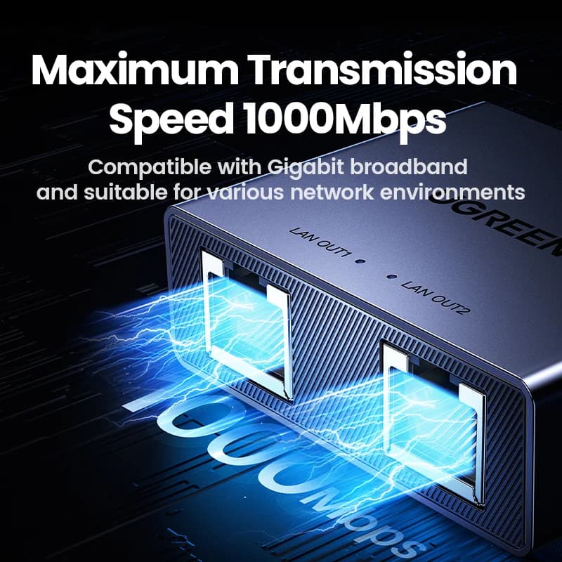 RJ45 이더넷 분배기, 1 to 2 LAN 어댑터