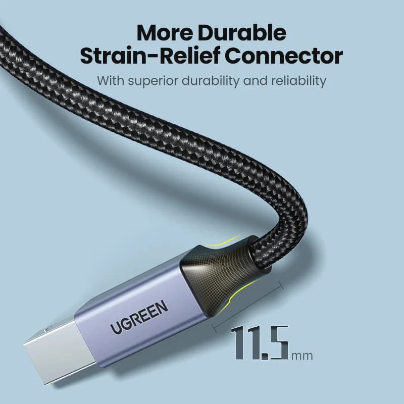 USB-C to USB Type-B 2.0 프린터 케이블