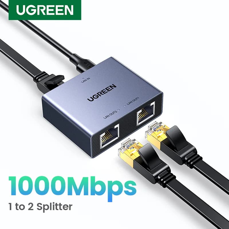 RJ45 이더넷 분배기, 1 to 2 LAN 어댑터