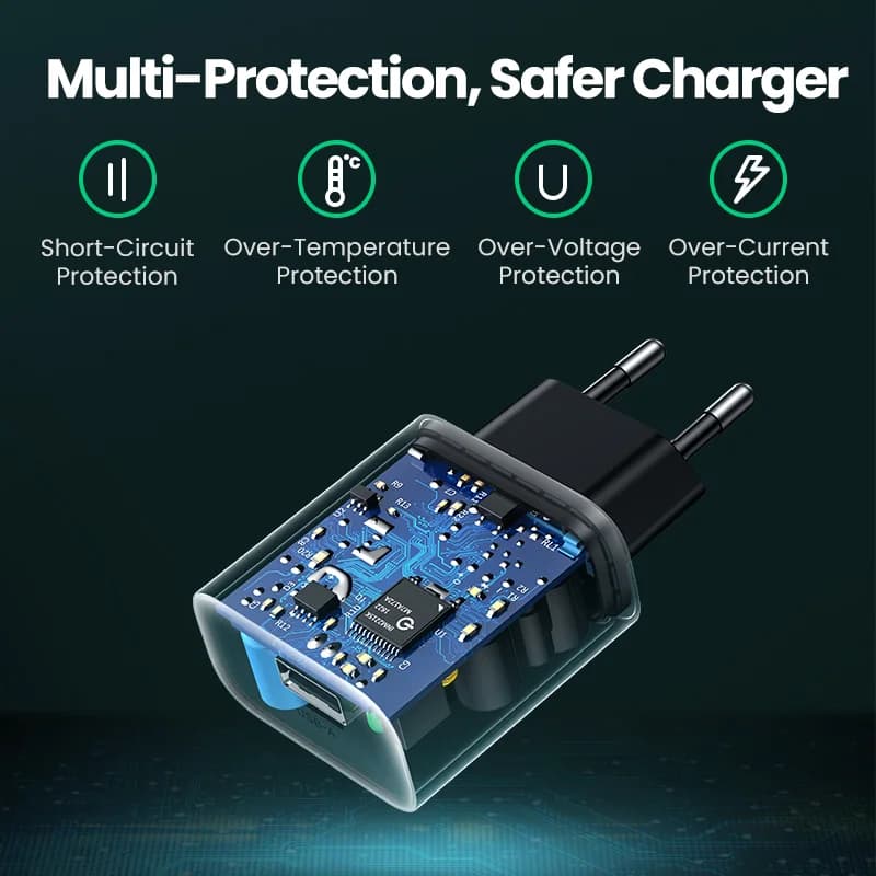 Quick Charge 3.0 지원 18W USB 벽면 충전기