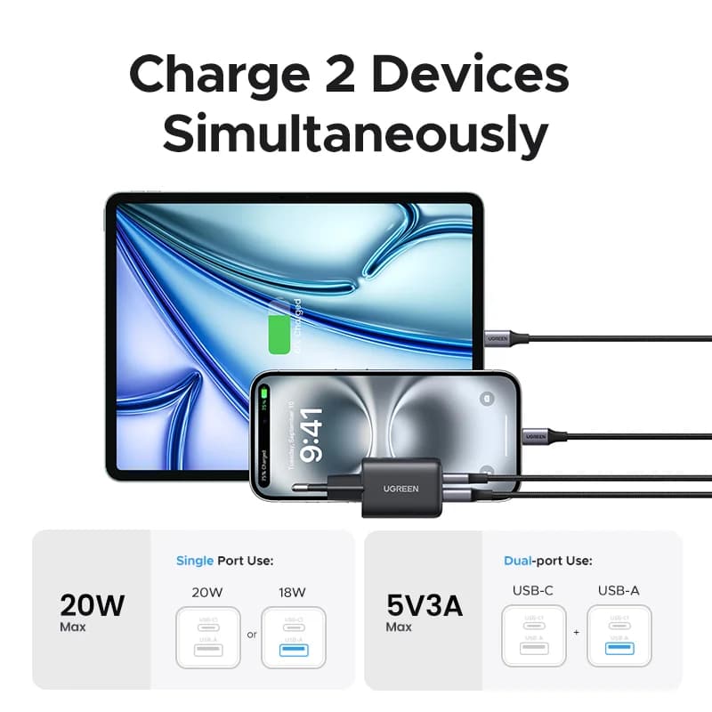 20W GaN USB-C PD 충전기