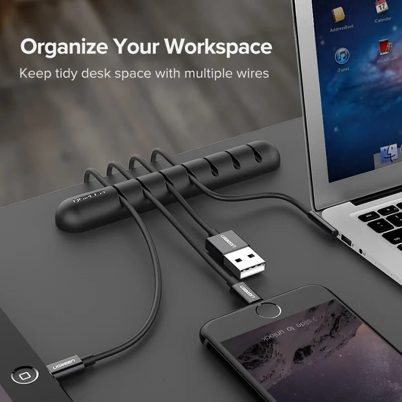 실리콘 USB 케이블 정리 클립