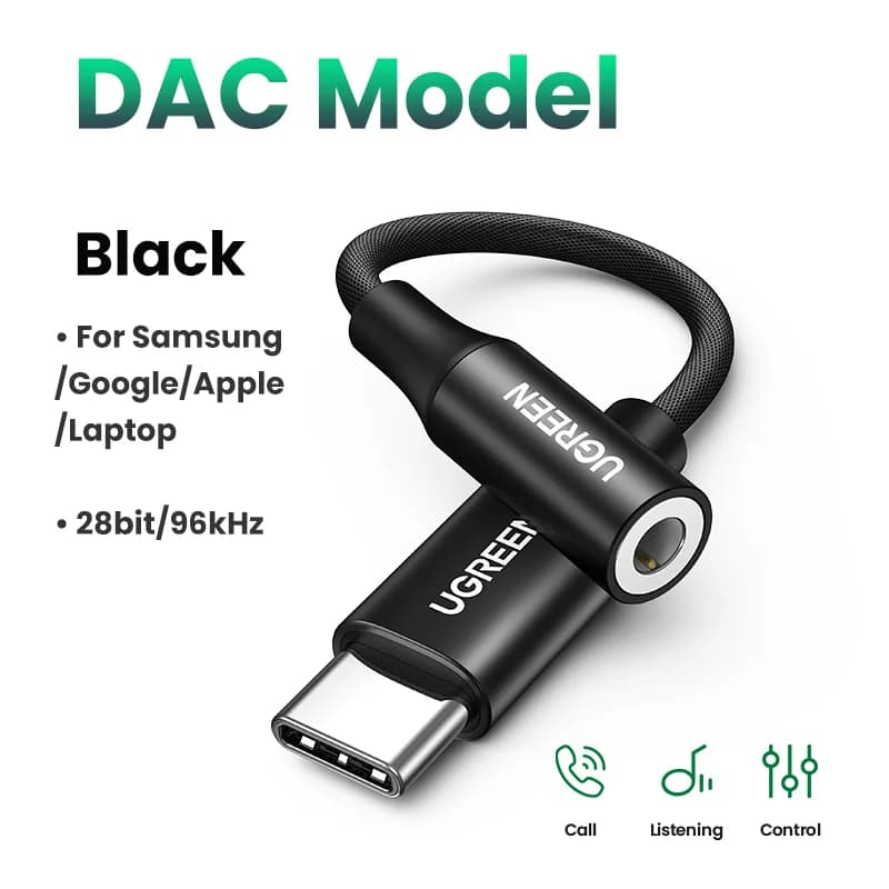 USB-C to 3.5mm DAC 헤드폰 어댑터