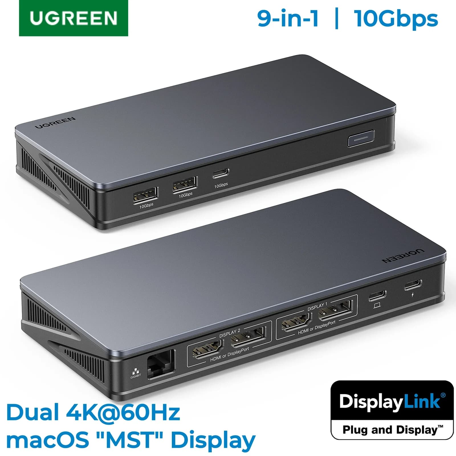 듀얼 4K HDMI 및 DP 지원 DisplayLink 독 스테이션