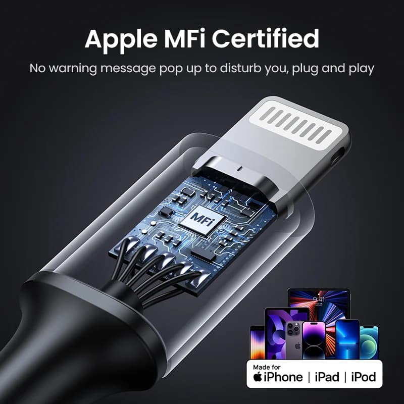 USB-C to Lightning 케이블, 20W PD, MFi 인증