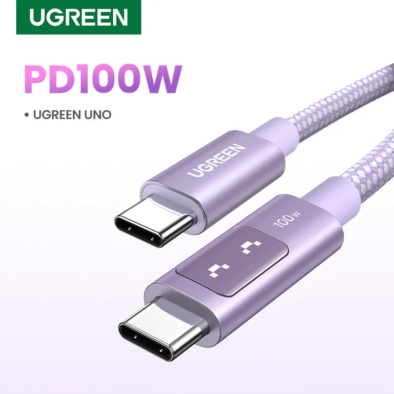 USB-C to USB-C 케이블, 100W PD, 멀티컬러