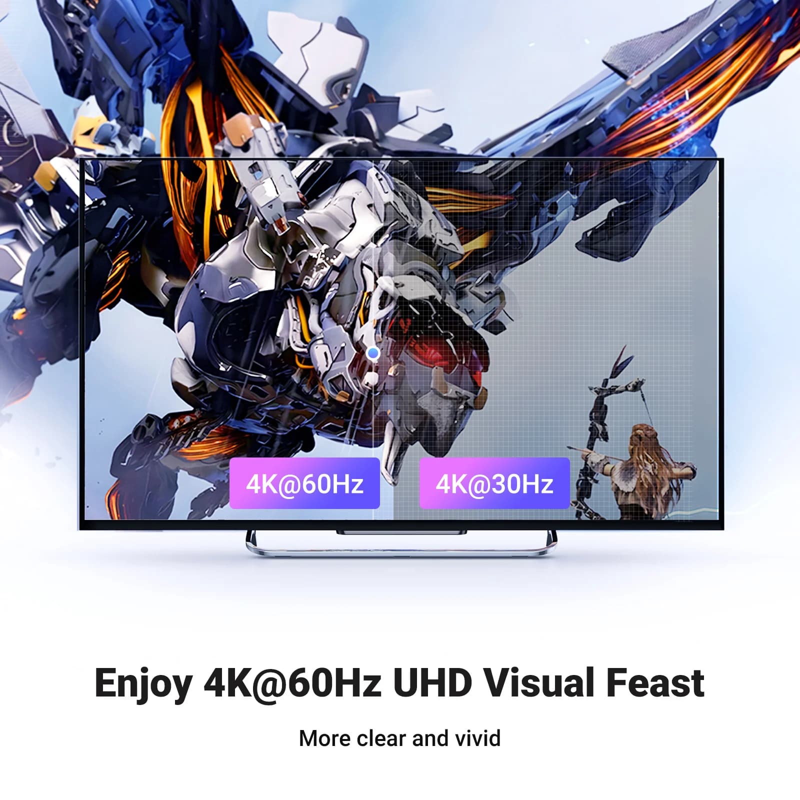 리모컨 포함 5포트 4K HDMI 스위처