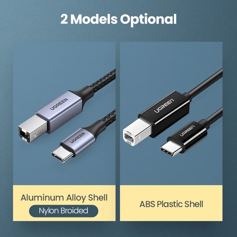 USB-C to USB Type-B 2.0 프린터 케이블