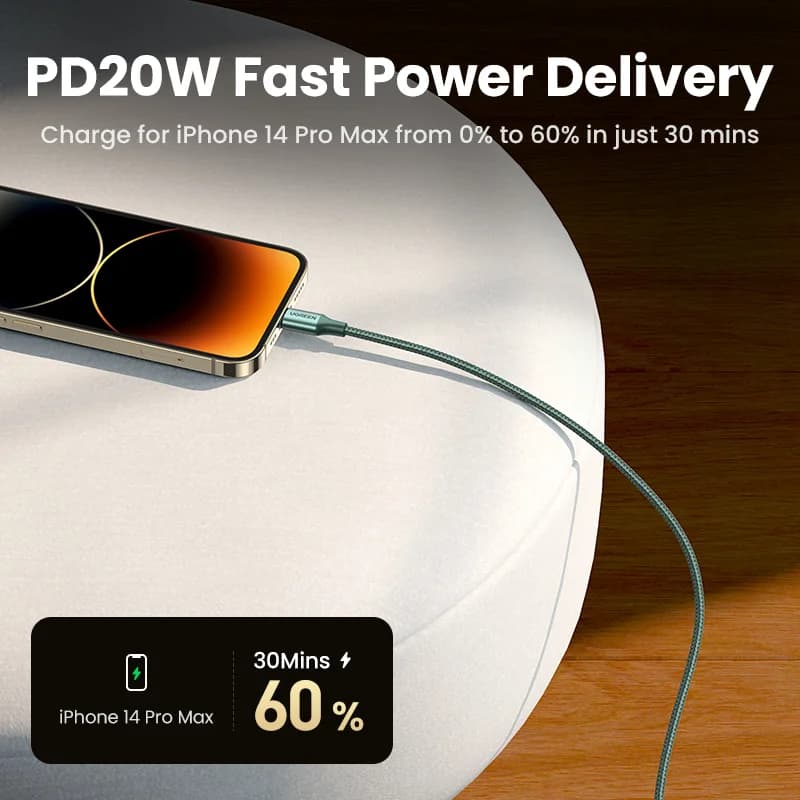 MFi 인증 USB-C to Lightning 케이블, 20W PD 고속 충전