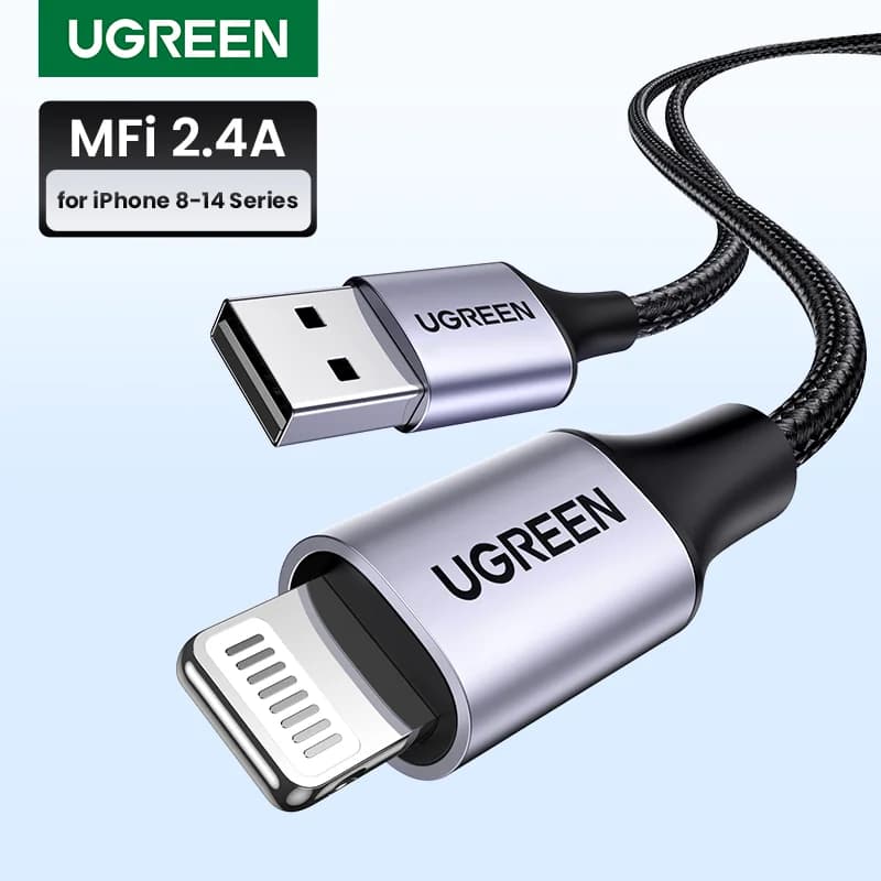 MFi 인증 Lightning to USB 케이블, 2.4A 고속 충전