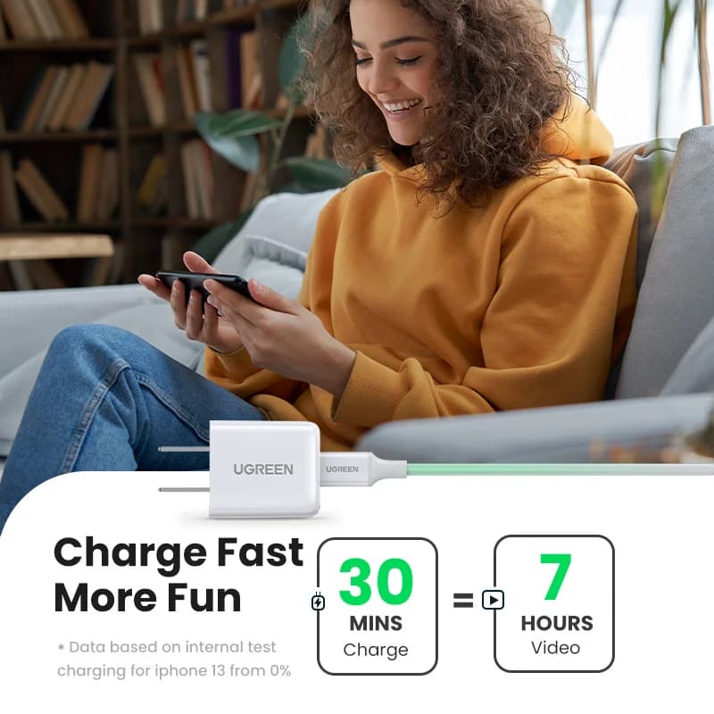 20W USB-C PD 고속 벽면 충전기