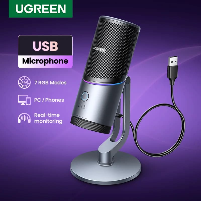 RGB 조명 탑재 USB 콘덴서 마이크