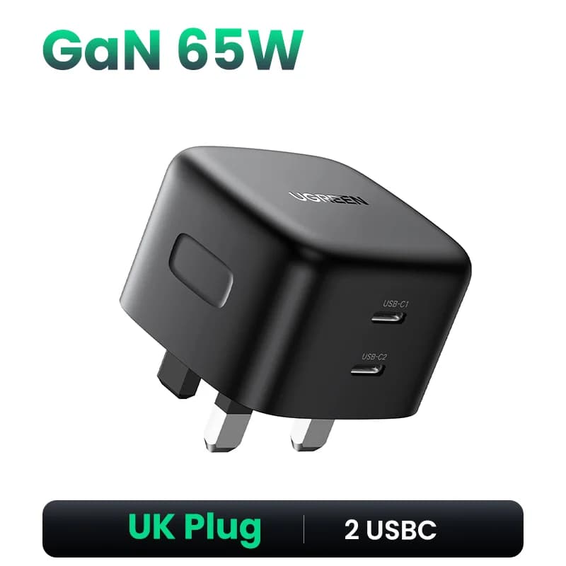 100W GaN USB-C 고속 충전기, UK 플러그