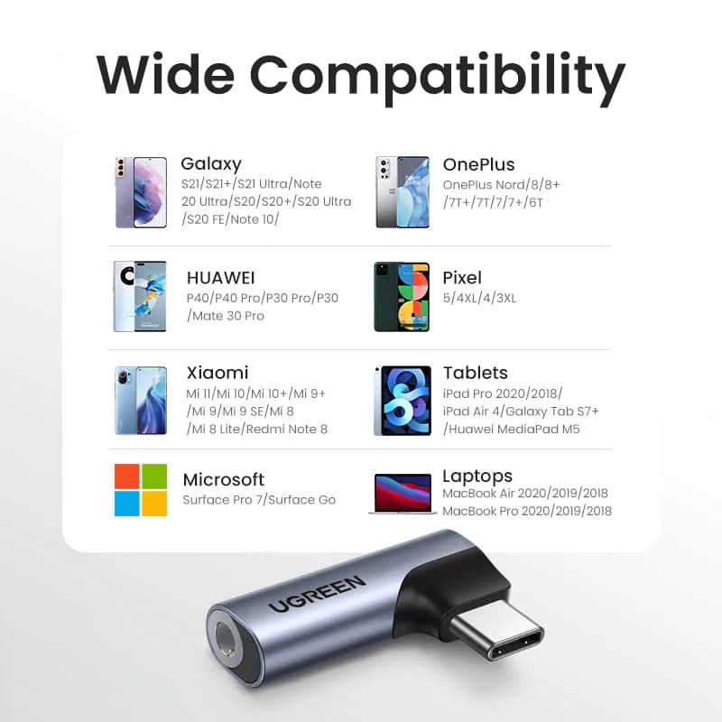 USB-C to 3.5mm 헤드폰 잭 어댑터