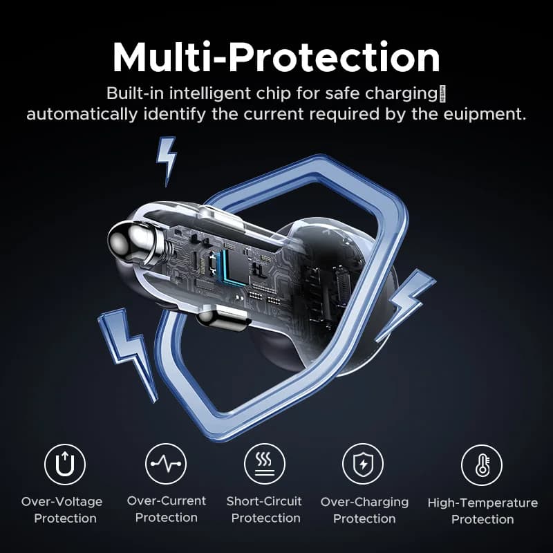 30W USB-C 차량용 고속 충전기