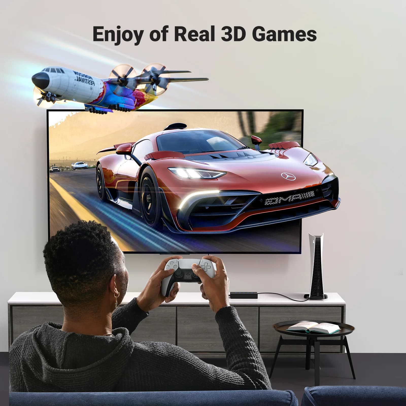 리모컨 포함 5포트 4K HDMI 스위처