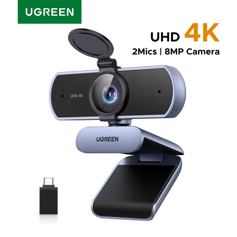 4K 웹캠, 8MP, 자동 초점, 듀얼 마이크