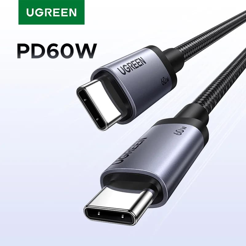 USB-C to USB-C 케이블, 60W PD 고속 충전