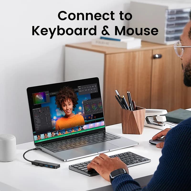 4포트 USB 3.0 & USB-C 허브