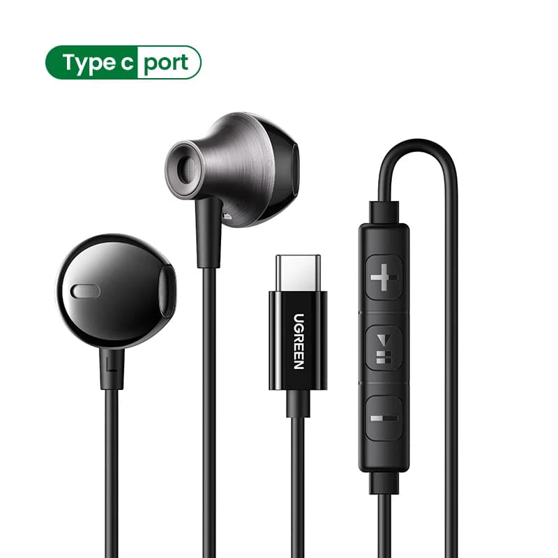 마이크가 포함된 3.5mm 잭 반오픈 유선 이어버드