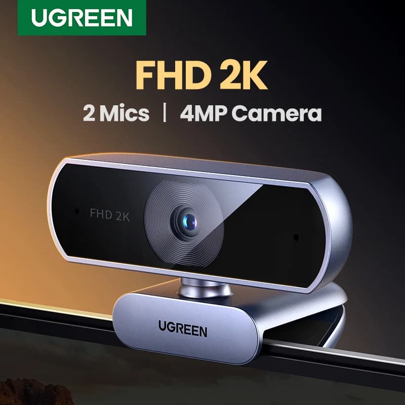 2K HD USB 웹캠 (듀얼 마이크 내장)