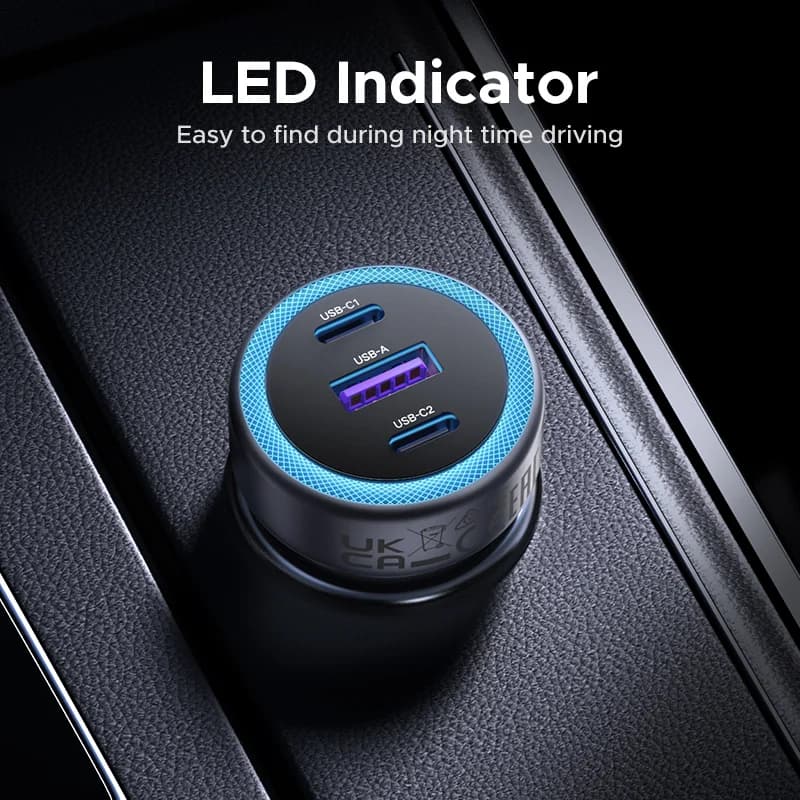 30W USB-C 차량용 고속 충전기