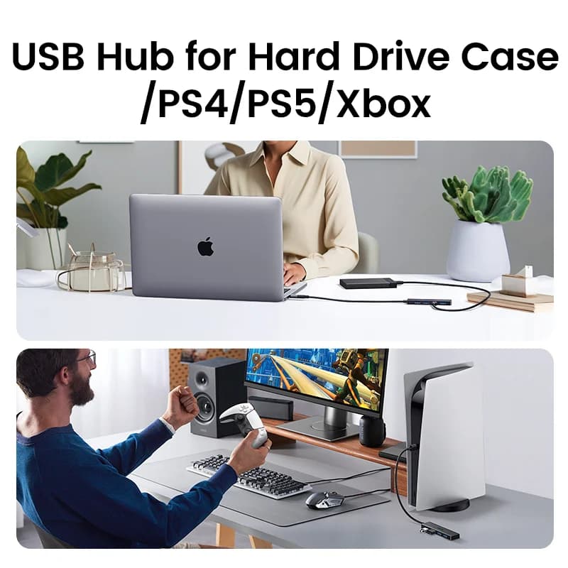 4포트 USB 3.0 & USB-C 허브