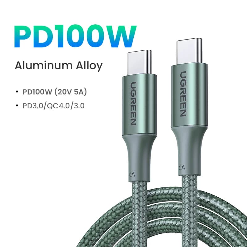 USB-C to USB-C 케이블, 100W PD, 5A