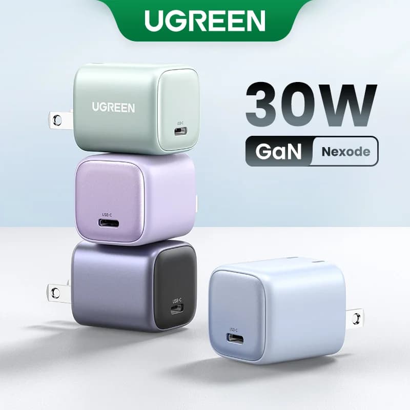 30W GaN USB-C 고속 벽면 충전기