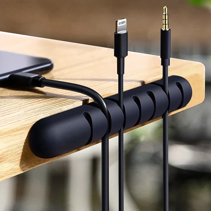 실리콘 USB 케이블 정리 클립
