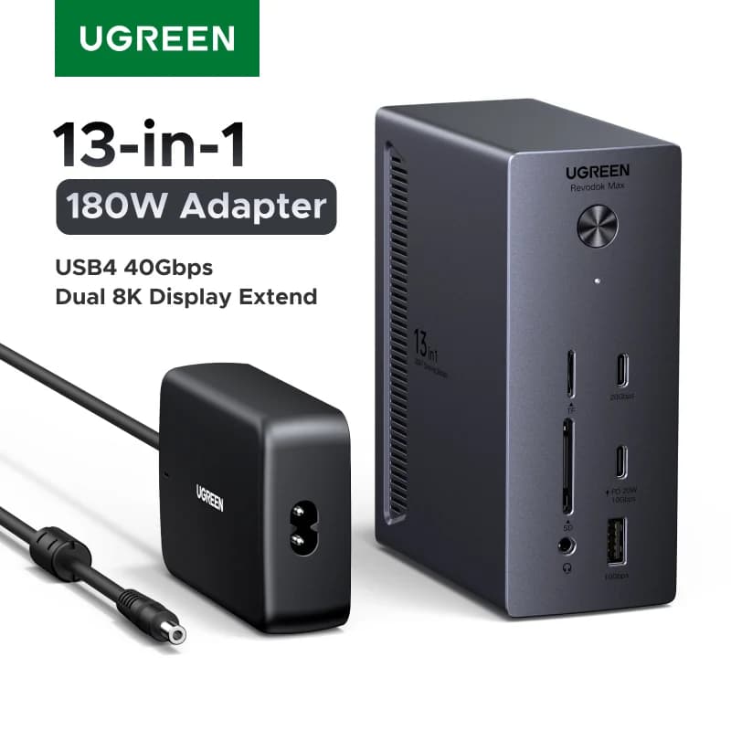 USB4 도킹 스테이션 (8K 디스플레이, 40Gbps 지원)