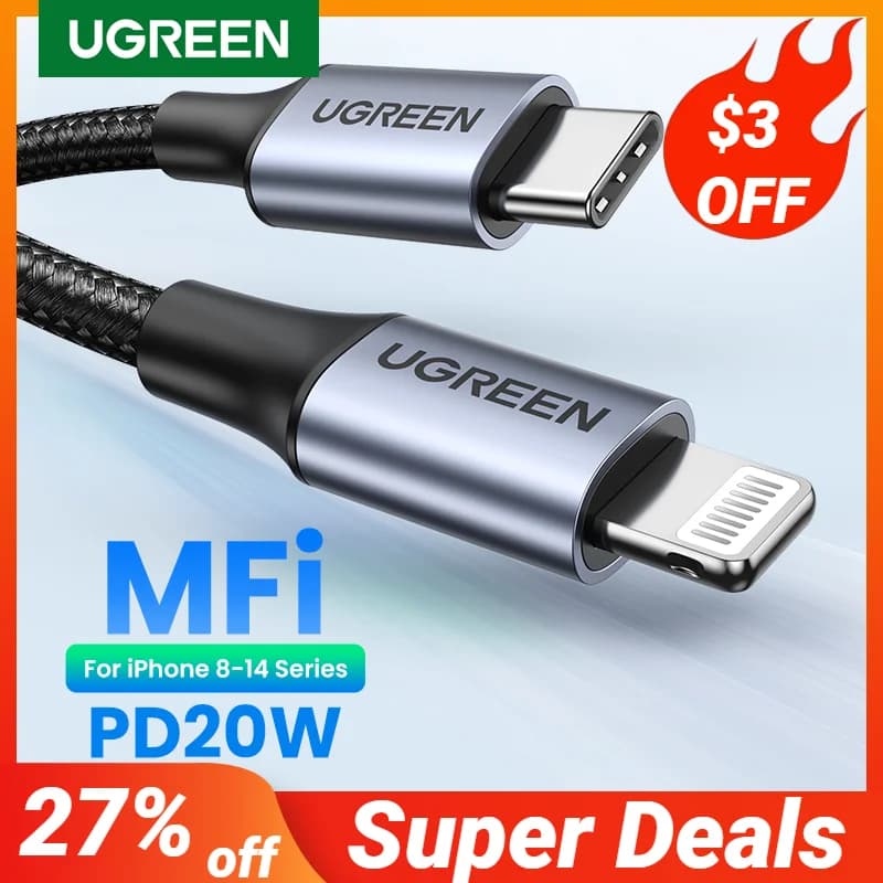 USB-C to Lightning 케이블, 20W PD, MFi 인증