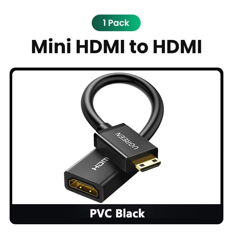 미니 HDMI to 표준 HDMI 4K 어댑터 케이블